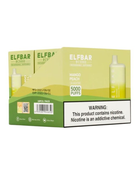 Elf Bar BC 5000 Rechargeable Disposable Vape Pen