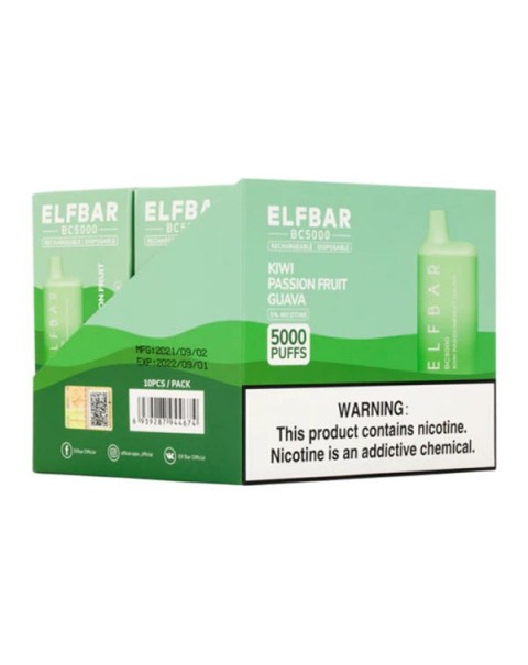 Elf Bar BC 5000 Rechargeable Disposable Vape Pen