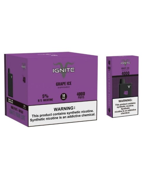 Ignite V40 Synthetic Nicotine Disposable Vape Pen