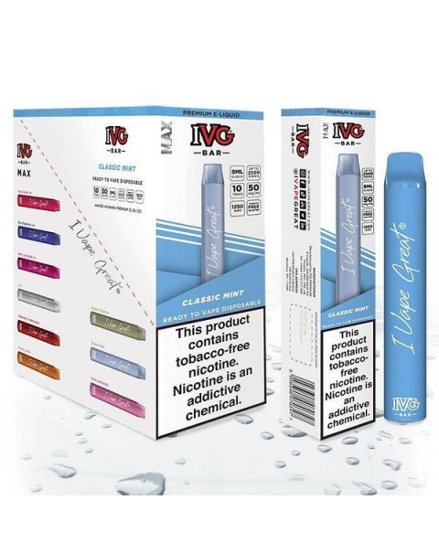 IVG Bar Tobacco Free Nicotine Disposable Vape Pen