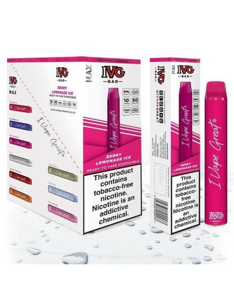 IVG Bar Tobacco Free Nicotine Disposable Vape Pen