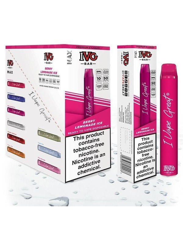 IVG Bar Tobacco Free Nicotine Disposable Vape Pen