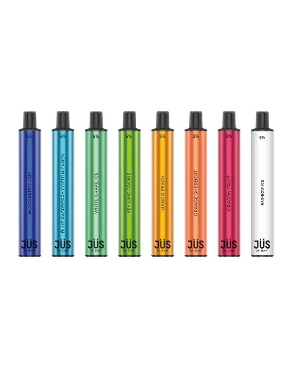 JUS 3K Bar Synthetic Nicotine Disposable Vape Pen