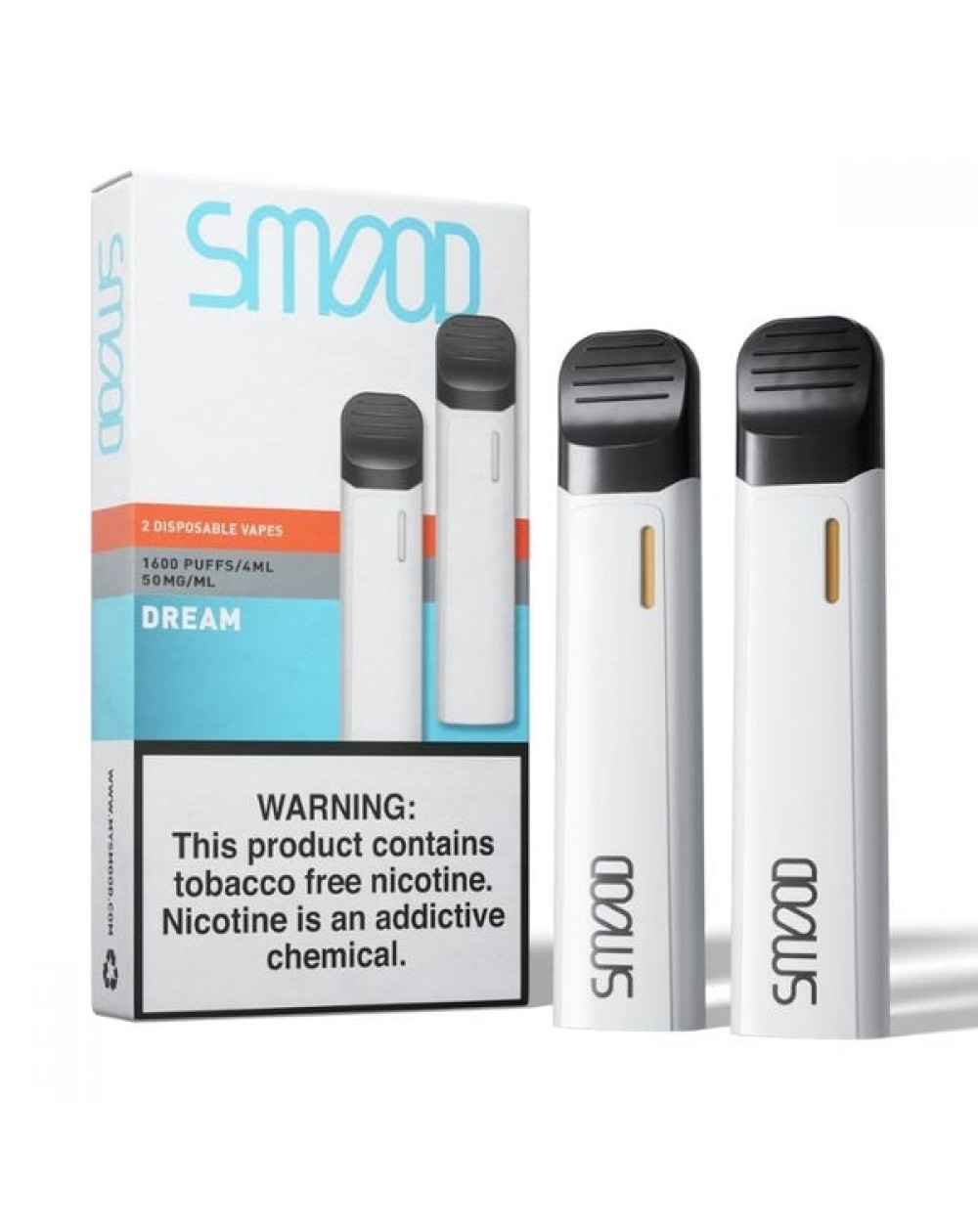 SMOOD 1600 Puffs Tobacco Free Nicotine Disposable Vape Pen ...
