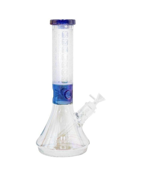 Beaker 9MM Blue N2 by Royale Glass