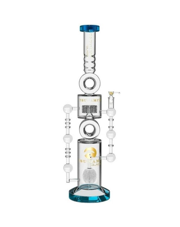 Apple Double Donut Showerhead Perc Water Pipe by T...