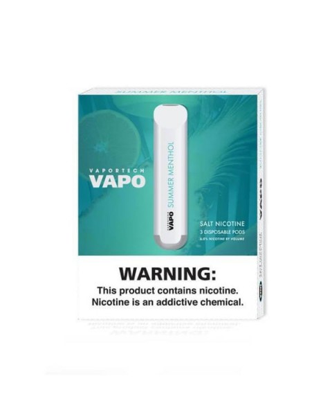 VaporTech Vapo Pods Summer Menthol Disposable Pen Device