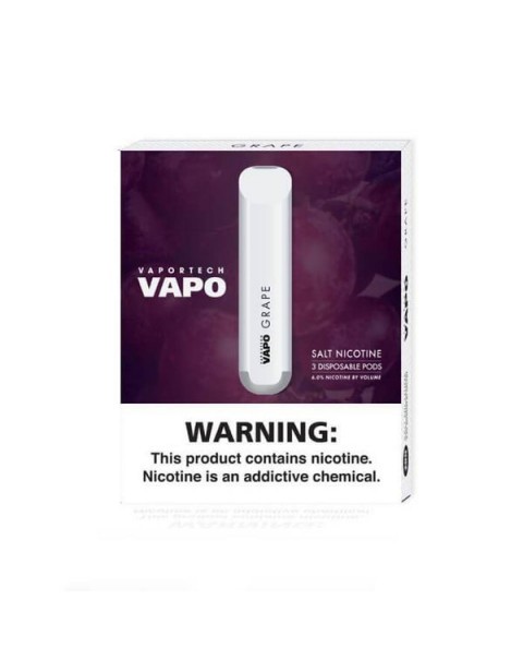 VaporTech Vapo Pods Grape Disposable Pod Device