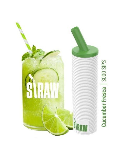 Straw 3000 Sips Synthetic Nicotine Disposable Vape Pen