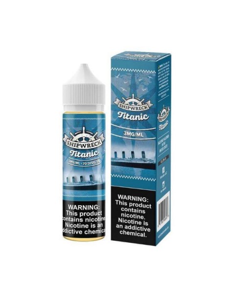 Titanic Shipwreck Tobacco Free Nicotine Vape Juice by VR (VapeRite) Labs Premium