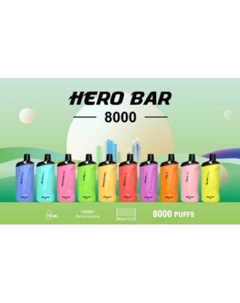 Hero Bars 8000 Puffs Disposable Vape Pen