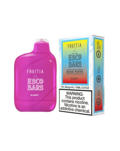 Esco Bars Fruitia 6000 Tobacco Free Nicotine Disposable Vape - 10 Pack